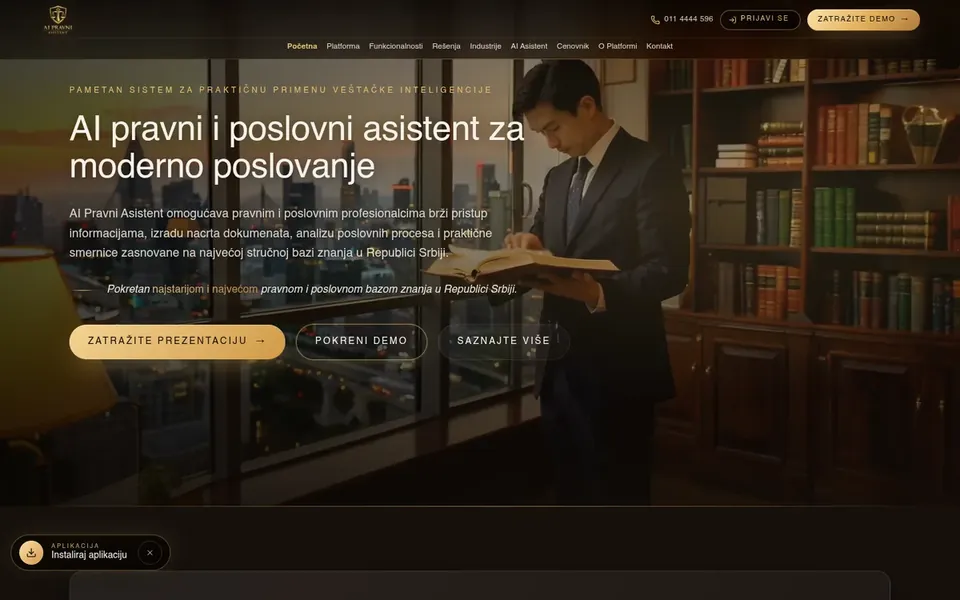 AI Pravni Asistent – izrada sajta za pravne usluge
