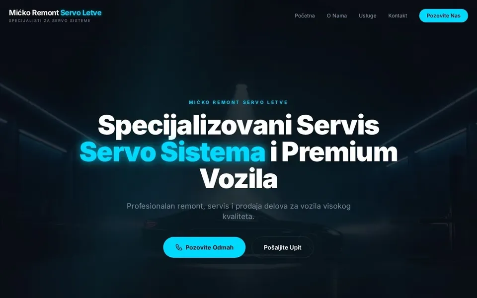 Autoservis Tadić – profesionalan sajt za auto servis i popravke vozila