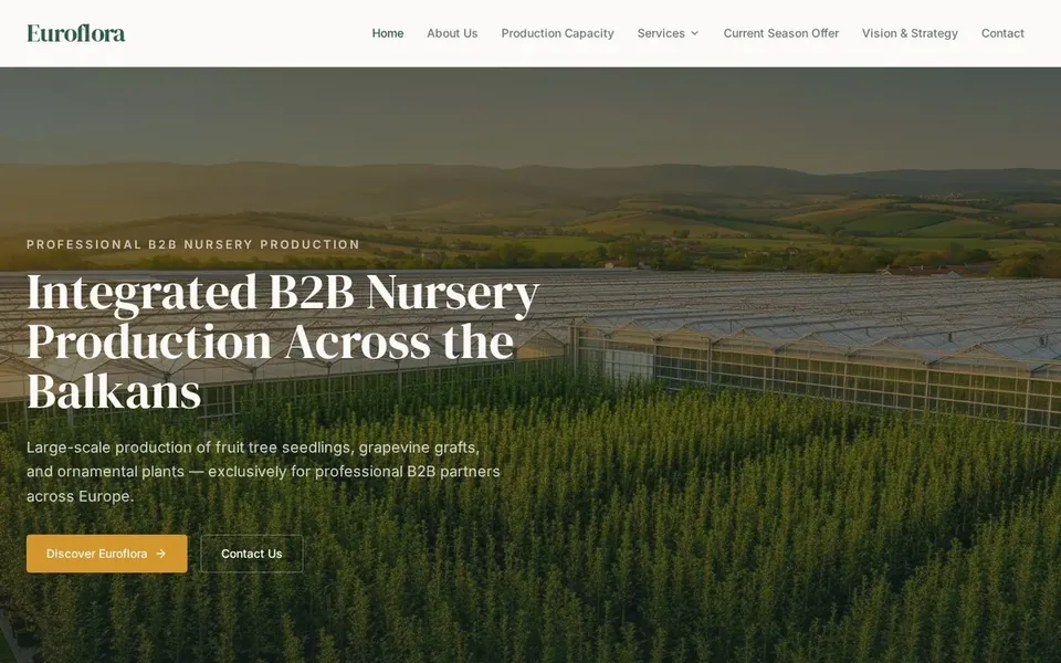 Euro Flora Europe – izrada sajta za cvećaru
