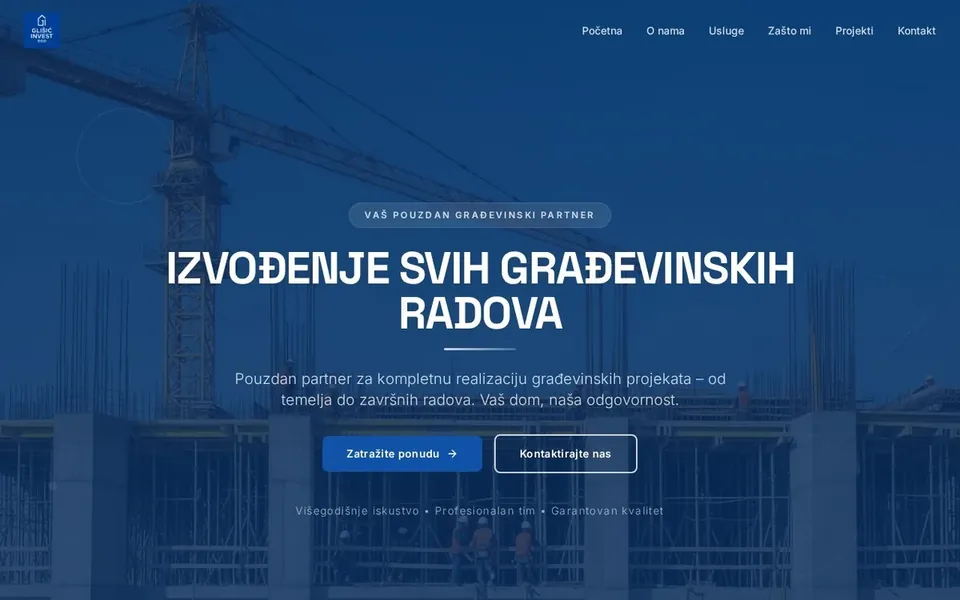 Glišić Invest – profesionalan sajt za nekretnine i investicije