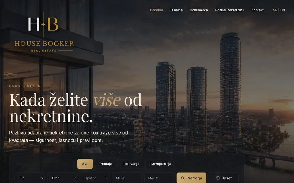 HouseBooker – moderan sajt za rezervacije smeštaja i apartmana