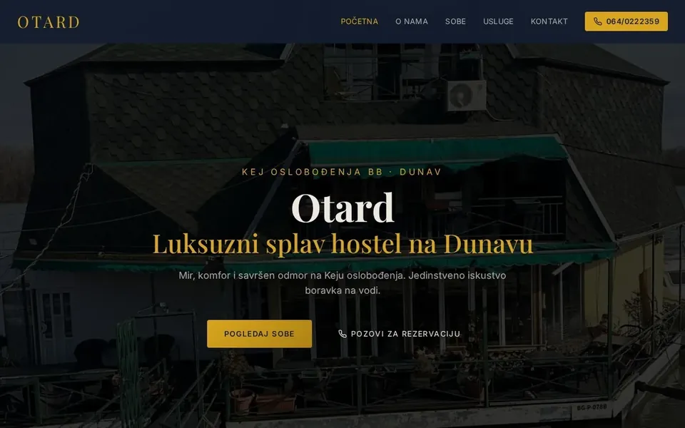 Otard Hostel – moderan sajt za hostel sa rezervacijom smeštaja