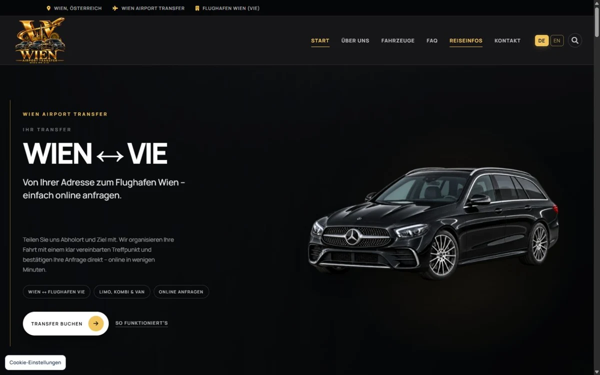 Wien Airport Driver – sajt za aerodromske transfere u Beču i online rezervacije